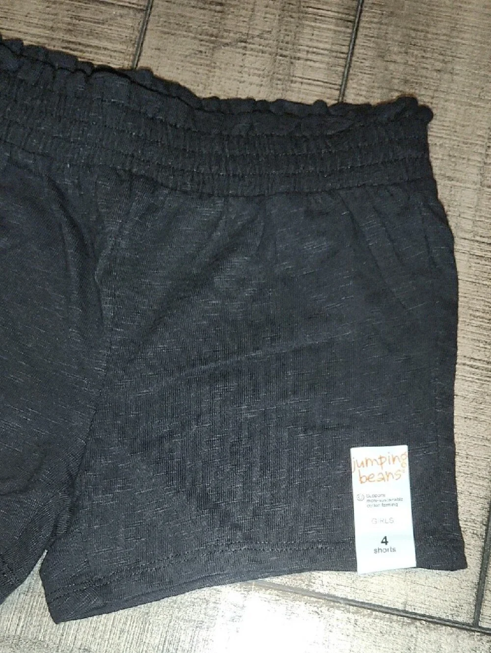 NWT jumping beans Black Elastic Waist Athletic Shorts
